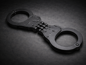 Hinge Handcuffs Black | Blackfield